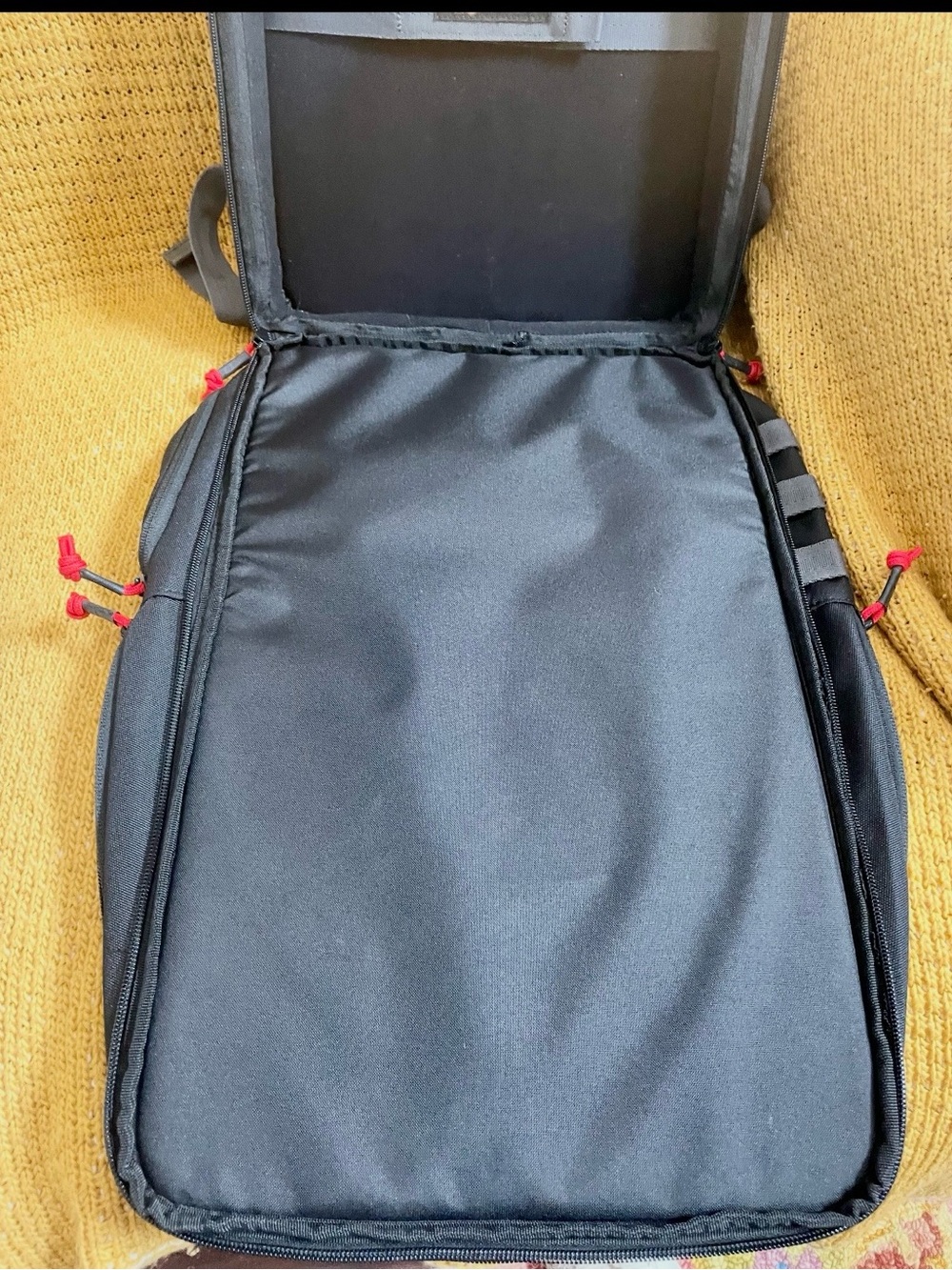 Pelican Black  Backpack with Red Accents - Picture 6 of 16